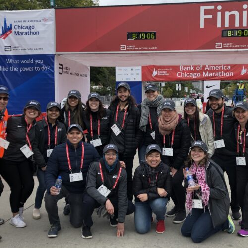 Perks of Volunteering Local! Greenheart Staff at The Chicago Marathon